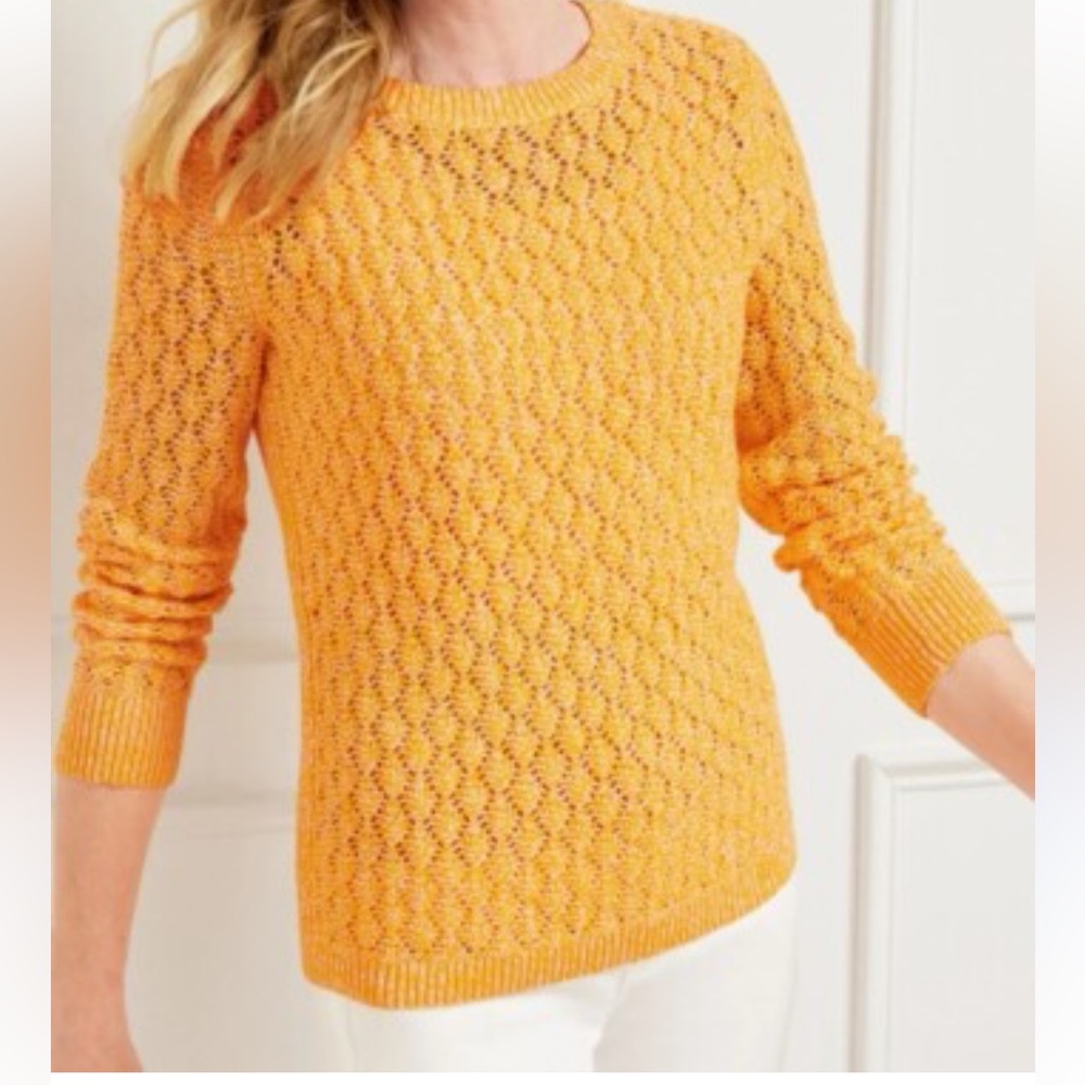 Talbots Women's Orange Sweater, excellent condition, MP